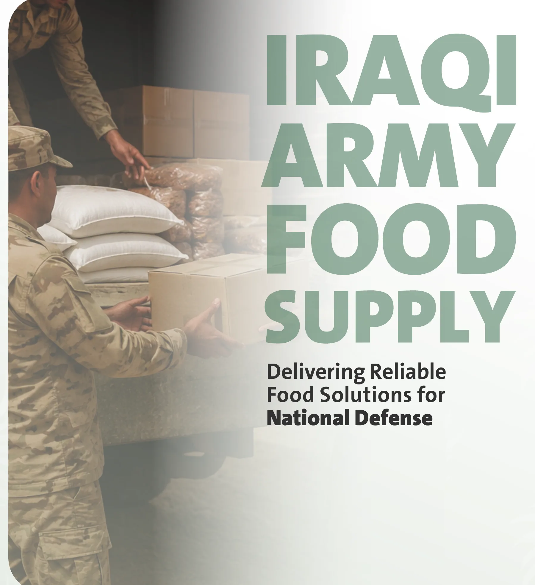 IRAQI ARMY FOOD SUPPLY